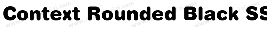 Context Rounded Black SSi Black Italic字体转换